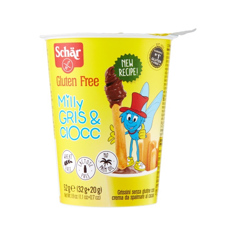 SCHAR GLUTEN FREE MILLY GRIS&CIOCC 52GR