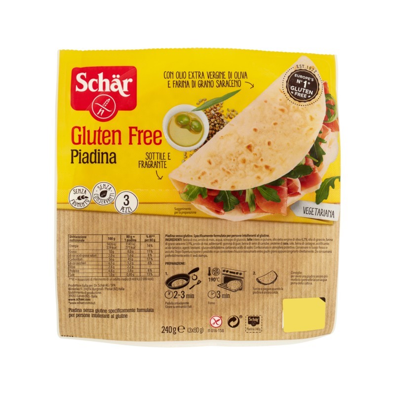 Schar Gluten Free Piadina 240gr