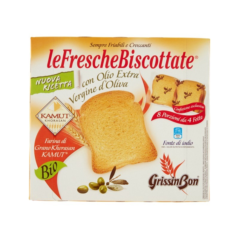 Grissin Bon Le Fresche Biscottate Al Kamut Bio 250gr