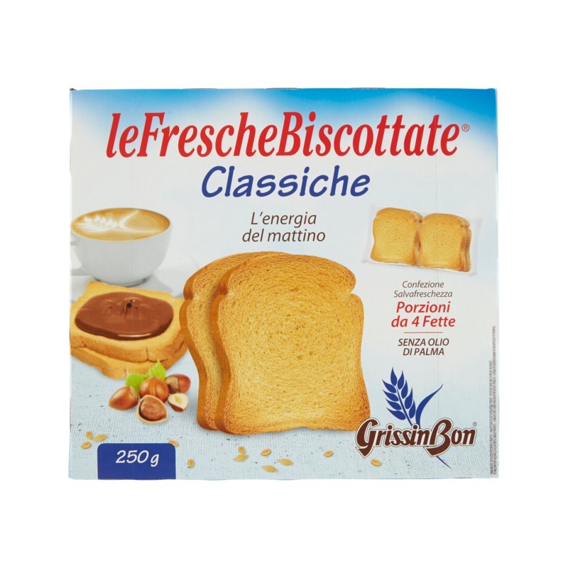 Grissin Bon Le Fresche Biscottate Classiche 250gr