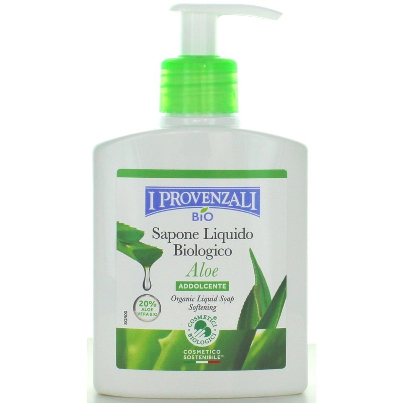 I Provenzali Sapone Liquido Bio Aloe Addolcente Con Dispenser 250ml