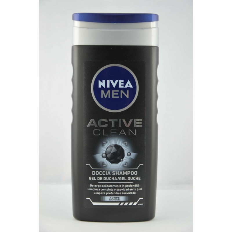 Nivea Doccia Shampoo Men Active Clean 250ml