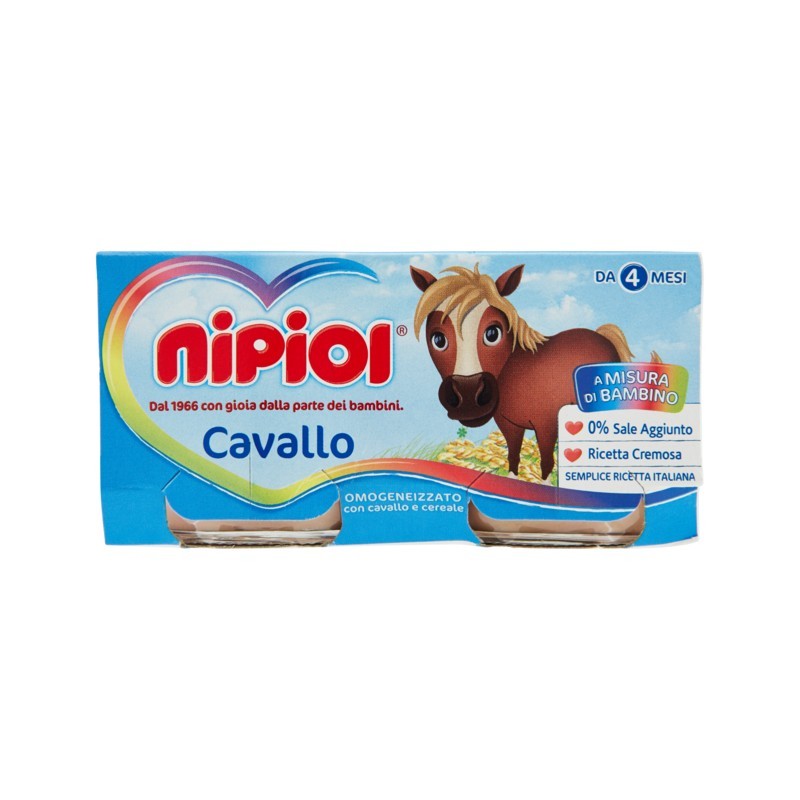 8001040093603 Nipiol Omogeneizzato Cavallo 2x80gr