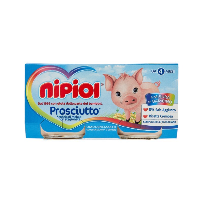 8001040093740 Nipiol Omogeneizzato Prosciutto 2x80gr