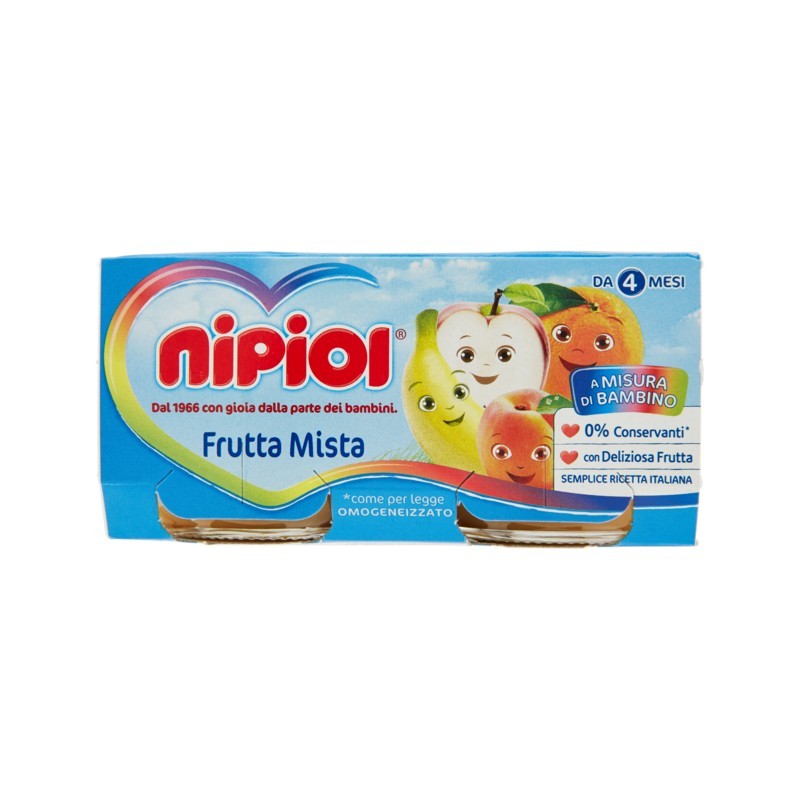 Nipiol Omogeneizzato Frutta Mista 2x80gr