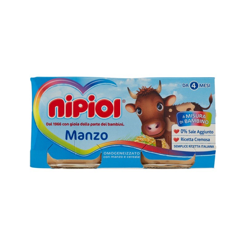 8001040093665 Nipiol Omogeneizzato Manzo 2x80gr