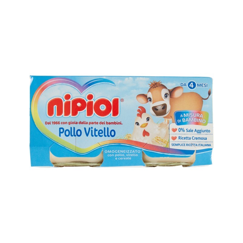 Nipiol Omogeneizzato Vitello E Pollo 2x80gr