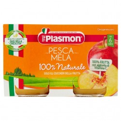 8001040415900 Plasmon Omogeneizzato Pesca E Mela 2x104gr