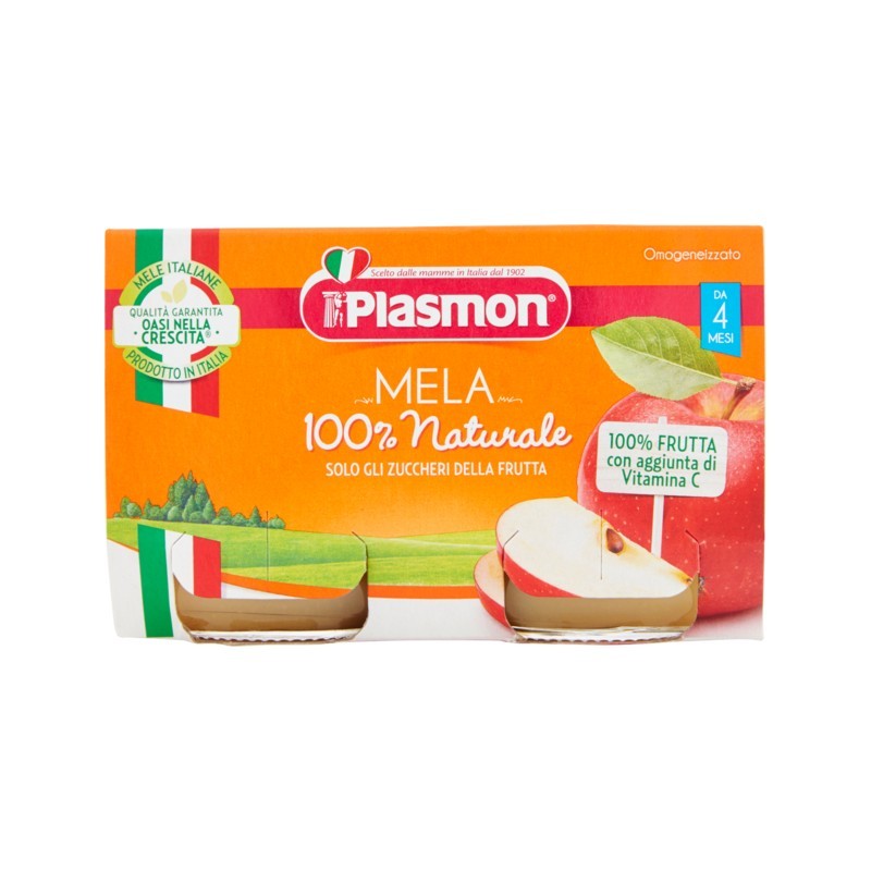 Plasmon Omogeneizzato Mela 2x104gr