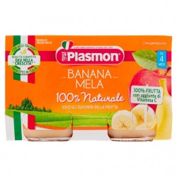 Plasmon Omogeneizzato Banana E Mela 2x104gr