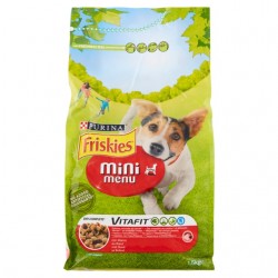 FRISKIES DOG CROCCHETTE MINI MENU' MANZO & CEREALI 1500GR