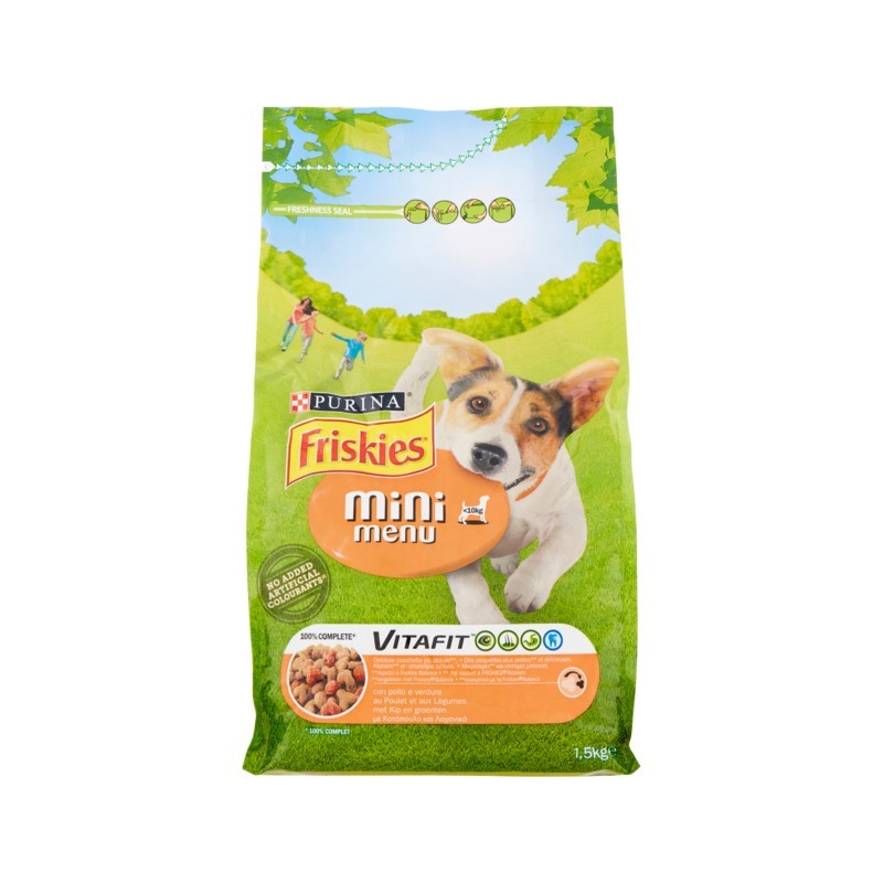 FRISKIES DOG CROCCHETTE MINI MENU' POLLO & VERDURE 1500GR