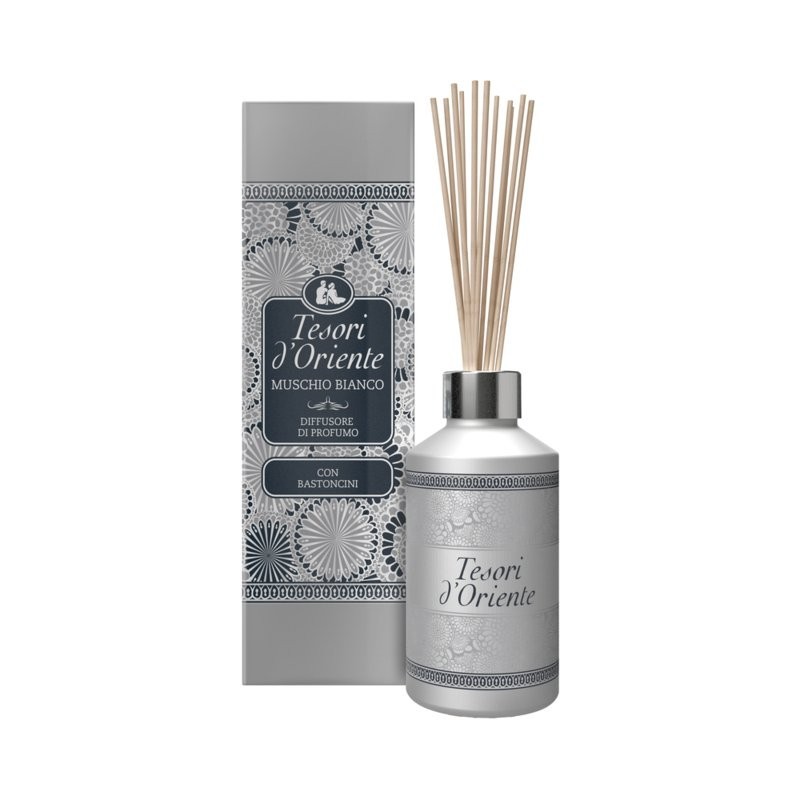 Tesori D'oriente Diffusore Bastoncini Muschio Bianco 200ml