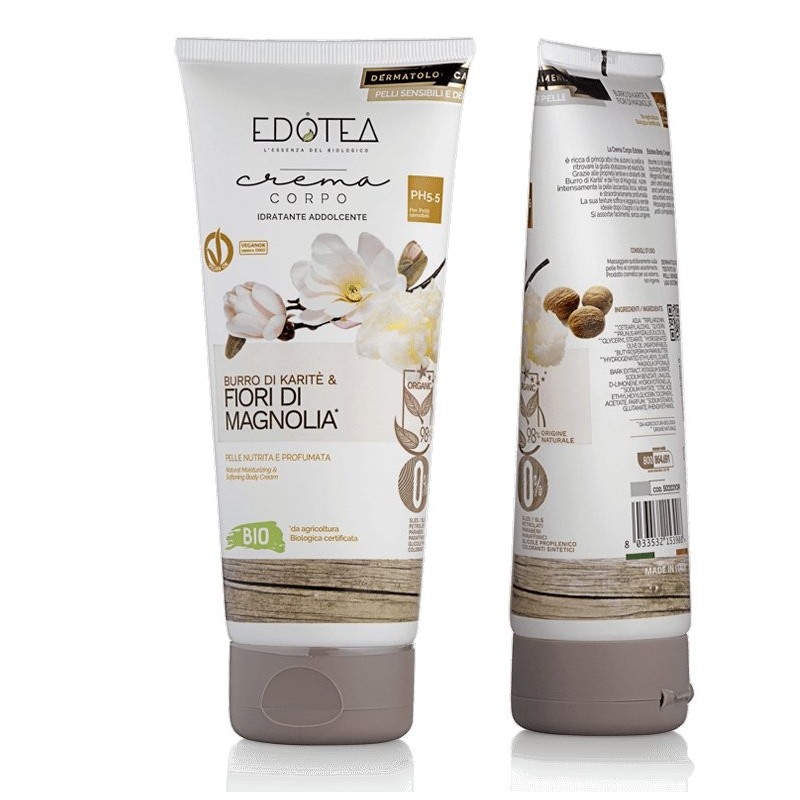 Edotea Crema Corpo Burro Di Karite' E Fiori Di Magnolia 200ml