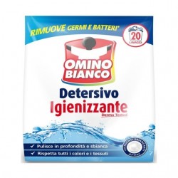 Omino Bianco Detersivo + Igienizzante Polvere 20 Misurini 1110gr