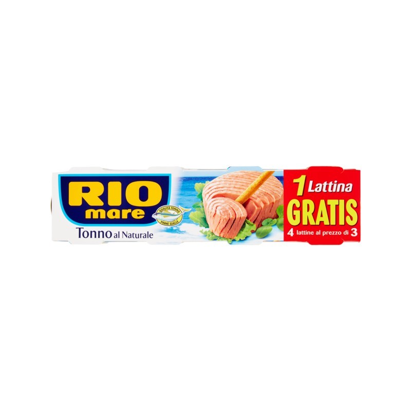 8004030220072 Rio Mare Tonno Naturale 3+1x80gr