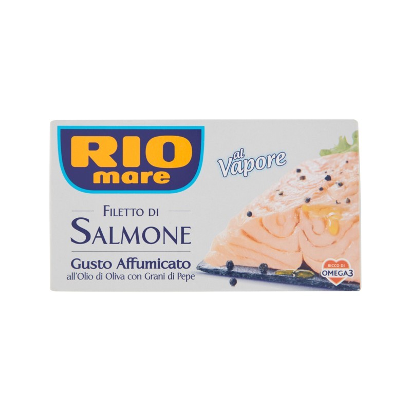 Rio Mare Filetti Salmone Gusto Affumicato Al Vapore Con Pepe Nero 150gr