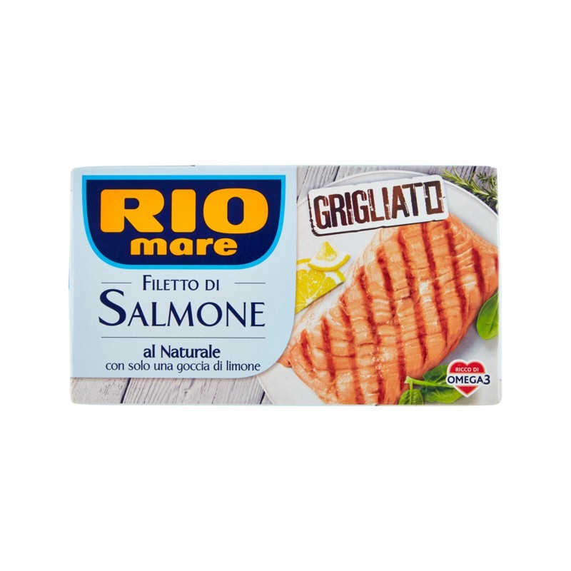 8004030525023 Rio Mare Filetto Salmone Grigliato Al Naturale Con Limone 150gr