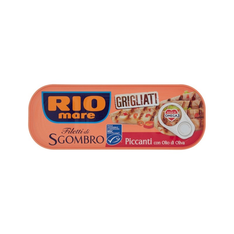 Rio Mare Filetti Di Sgombro Grigliati Piccanti Con Olio Di Oliva 120gr