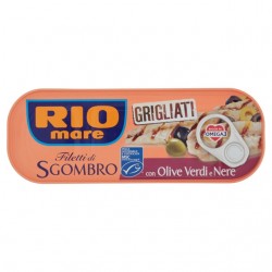 8004030622043 Rio Mare Filetti Di Sgombro Grigliati Con Olive Verdi E Nere 120gr