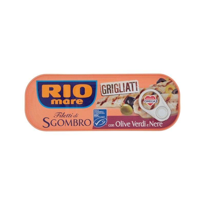 Rio Mare Filetti Di Sgombro Grigliati Con Olive Verdi E Nere 120gr