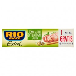 Rio Mare Tonno Extra' All'olio Extra Verginedi Oliva 3+1x80gr