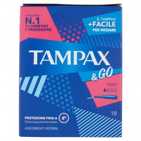 8001090334756 TAMPAX &GO MINI 18PZ