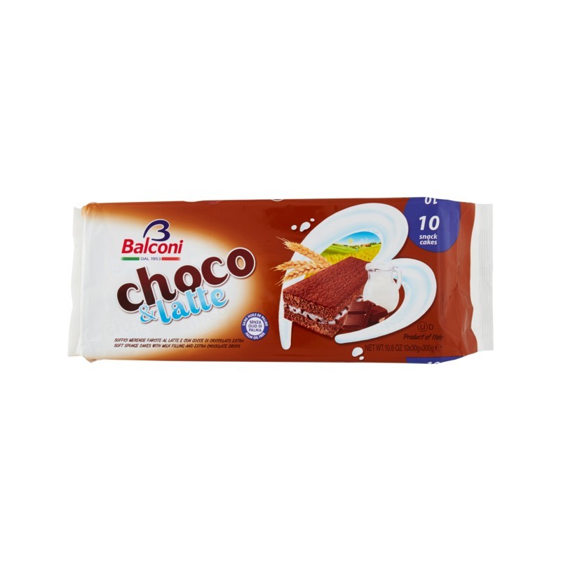 BALCONI CHOCO & LATTE 10X30GR