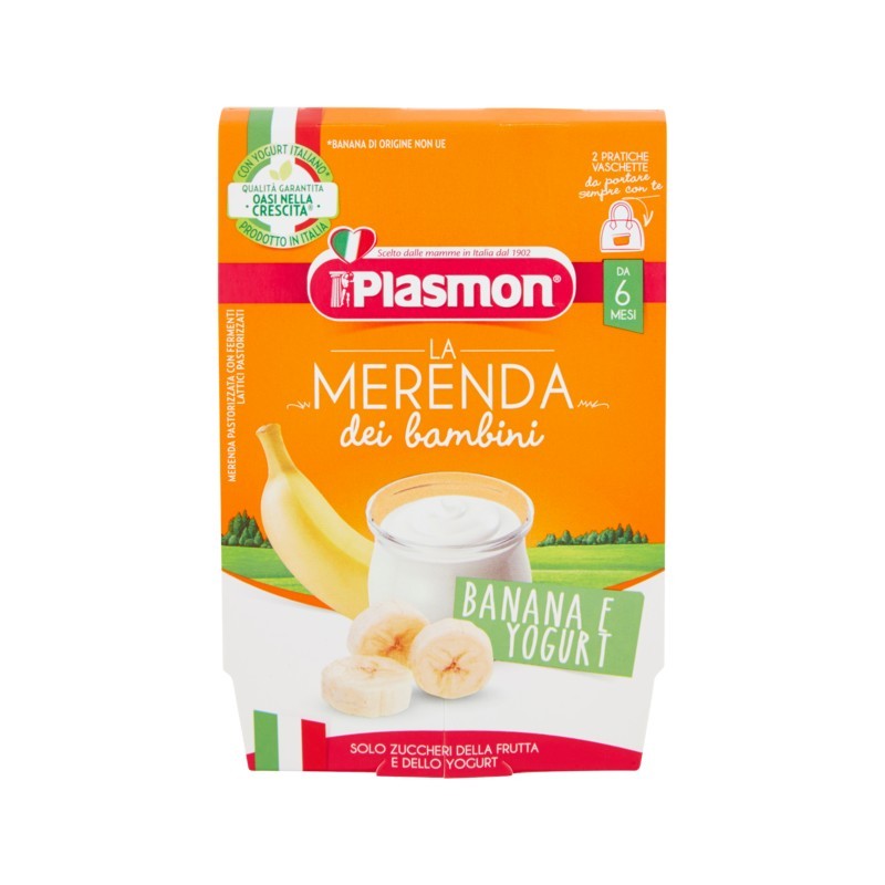 8001040199145 Plasmon Merenda Banana E Yogurt 2x120gr