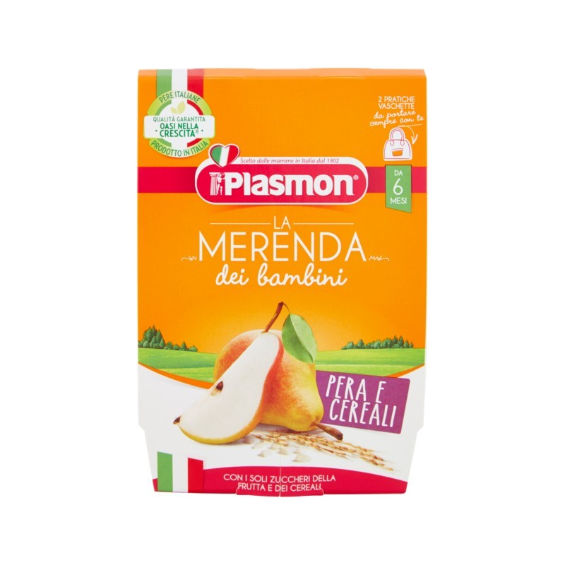 8001040199046 Plasmon Merenda Pera E Cereali New 2x120gr