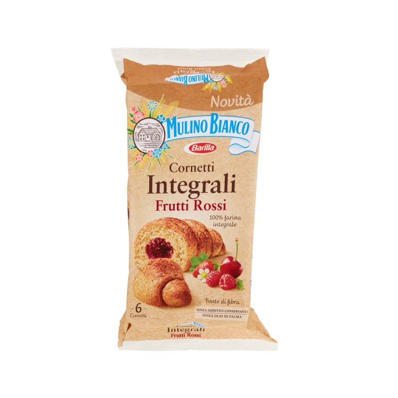 Mulino Bianco Cornetti Integrali Frutti Rossi 300gr