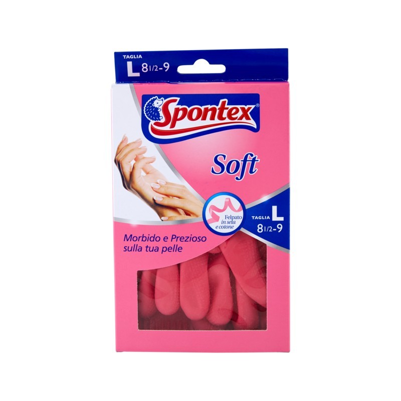 3245422531580 Spontex Guanti Soft Misura Large New 1pz