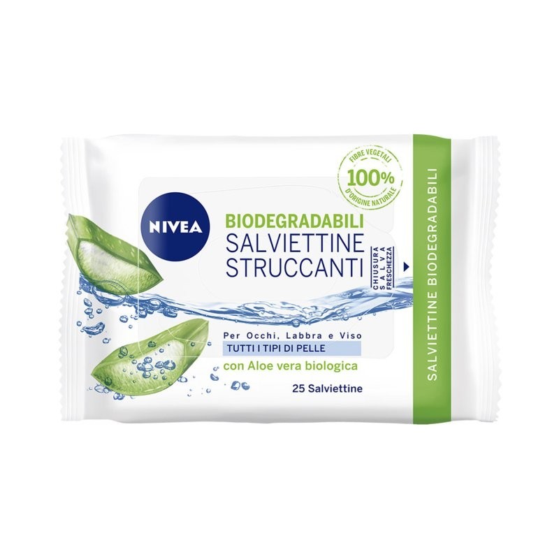 Nivea Salviettine Struccanti Biodegradabili 25pz