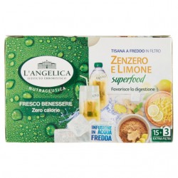 L'angelica Tisana Fredda Zenzero E Limone 18 Filtri 31,5gr