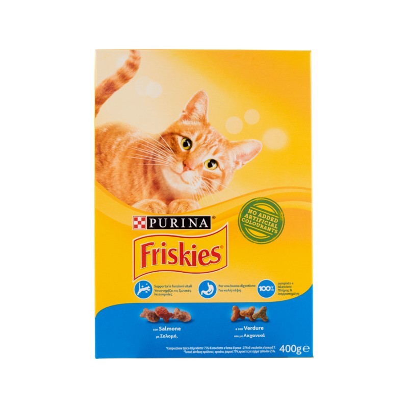 Friskies Cat Crocchette Salmone E Verdure 400gr