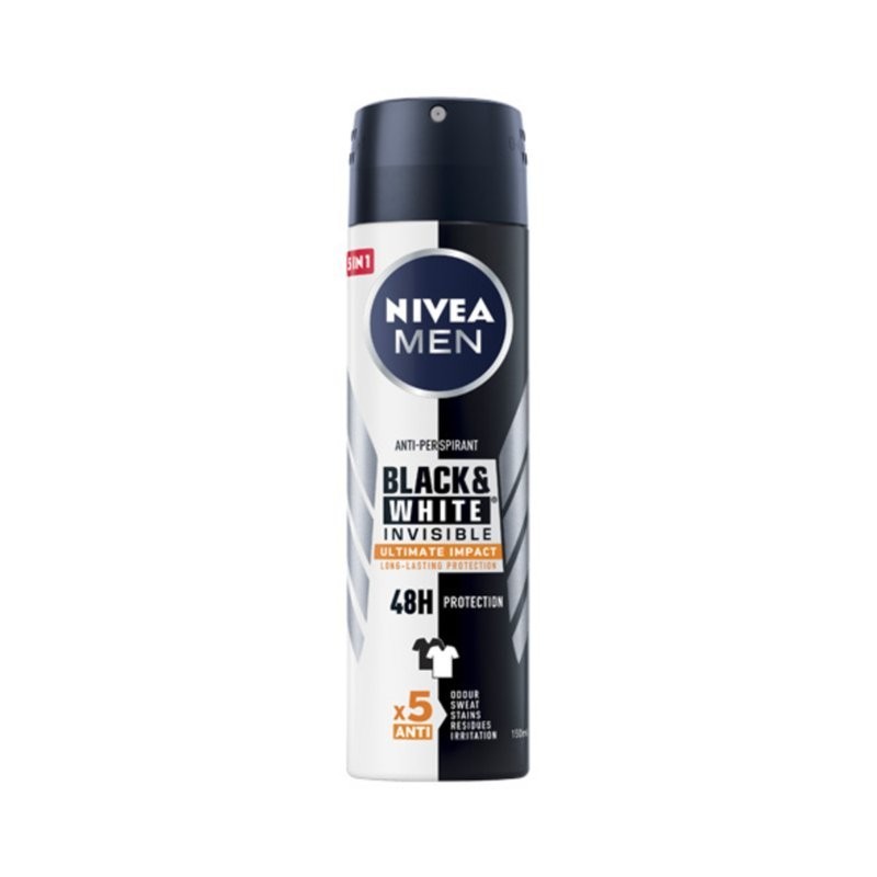 NIVEA DEO SPRAY MEN BLACK & WHITE ULTIMATE IMPACT 150ML