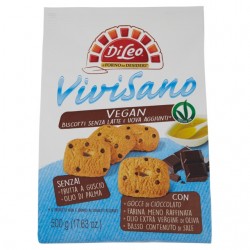 Di Leo Biscotti Vivisano Vegan Con Gocce Di Cioccolato 500gr