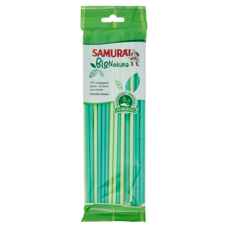 Samurai Cannucce Bio Con Snodo 40pz