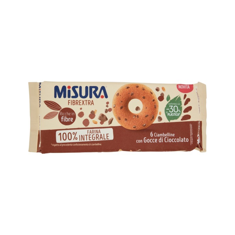 Misura Fibrextra Ciambelline Con Gocce Di Cioccolato 230gr