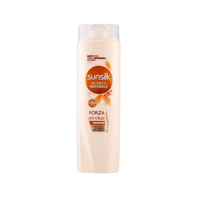 Sunsilk Shampoo Olio Di Argane Di Mandorle Per Capelli Fragili - Forza Anti-Rottura 250ml