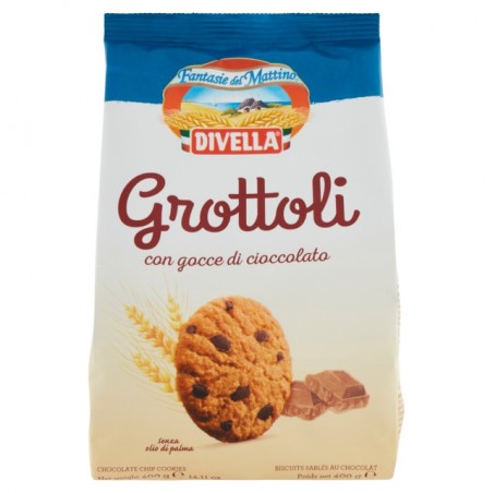 8005121214413 Divella Grottoli Con Gocce Di Cioccolato 400gr