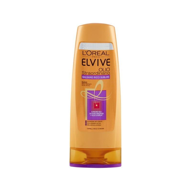 Elvive Balsamo Olio Straordinario Ricci Sublimi 250ml