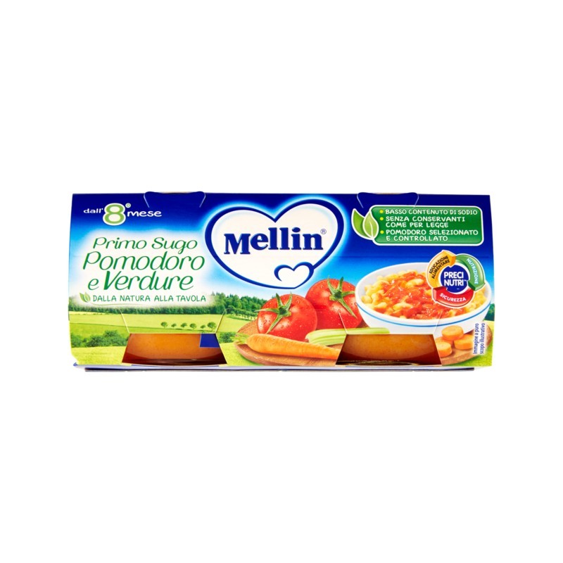 Mellin Primosugo Pomodoro E Verdure 2x80gr