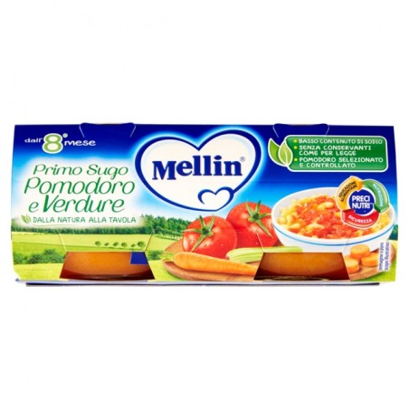 5900852021466 Mellin Primosugo Pomodoro E Verdure 2x80gr