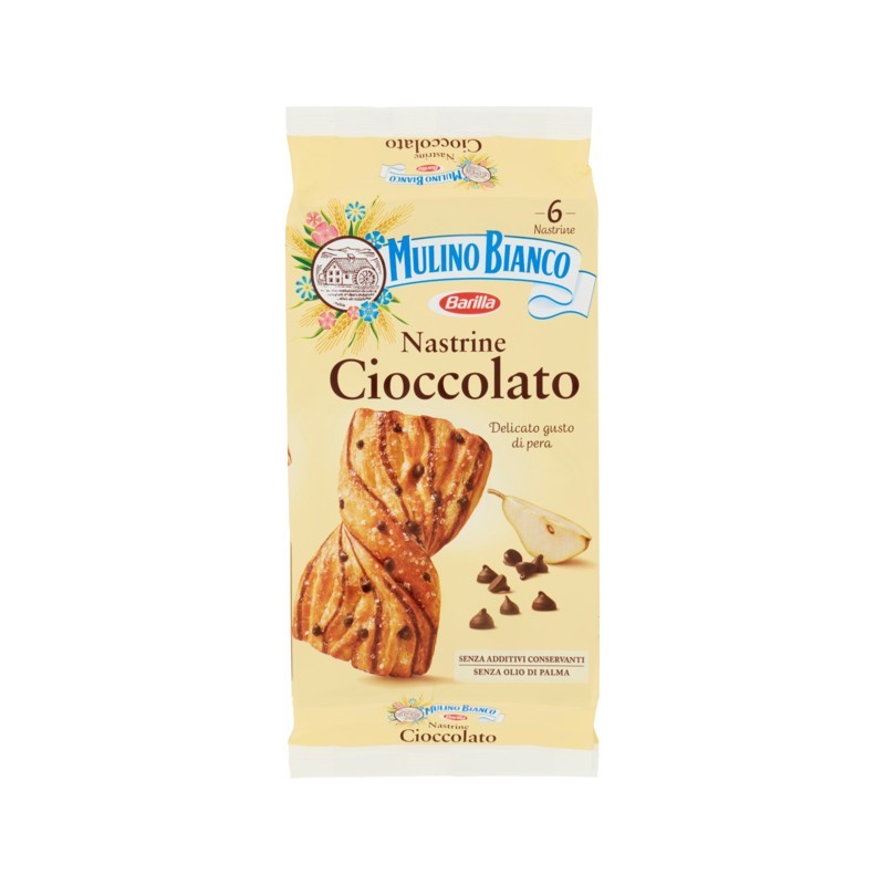 Mulino Bianco Nastrine Con Gocce Cioccolato 240gr