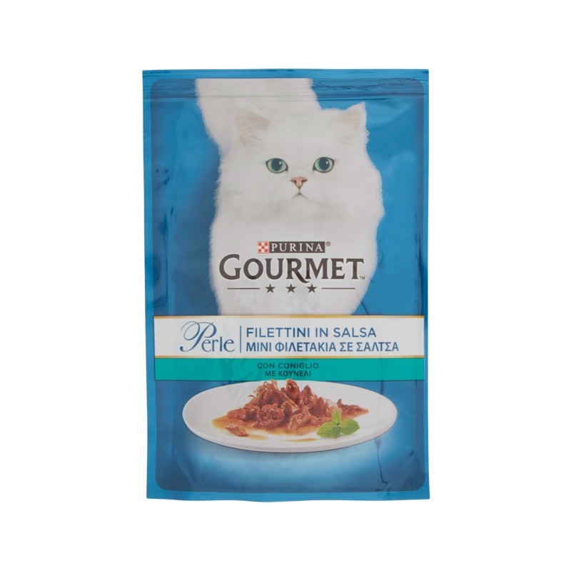 Gourmet Cat Perle Filettini Con Coniglio 85gr