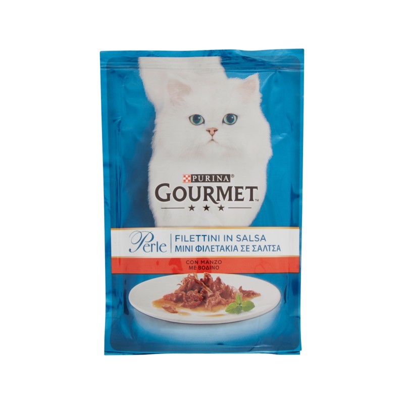 Gourmet Cat Perle Filettini Con Manzo 85gr