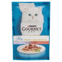 Gourmet Cat Perle Duetti Con Vitello E Anatra 85gr