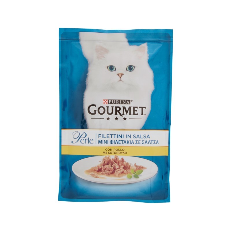 Gourmet Cat Perle Filettini Con Pollo 85gr