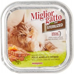 8007520014526 Miglior Gatto Sterilized Pate' Pollo, Agnello E Ortaggi 100gr